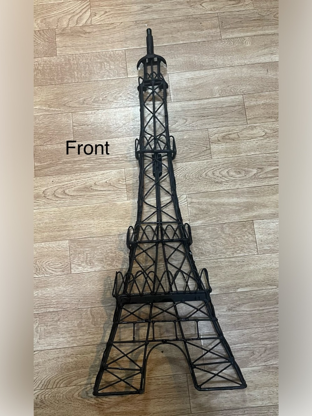 Metal Eiffel Tower Paris France Sculpture Art-Black